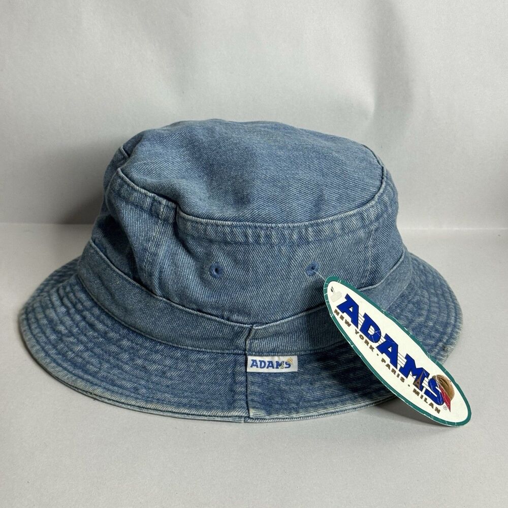 Vintage‎ Adams Kids XL Bucket Hat Denim 1990’s